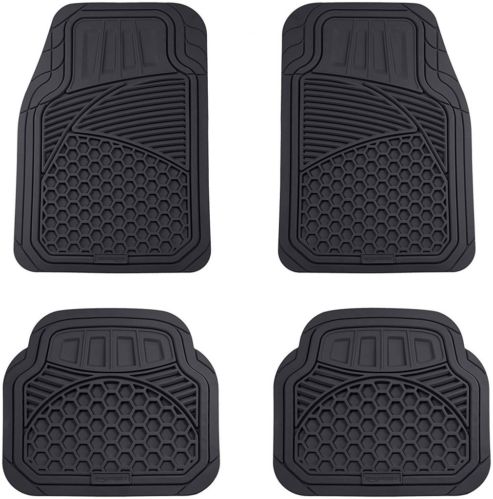 6. AmazonBasics Heavy-Duty Car Floor Mat