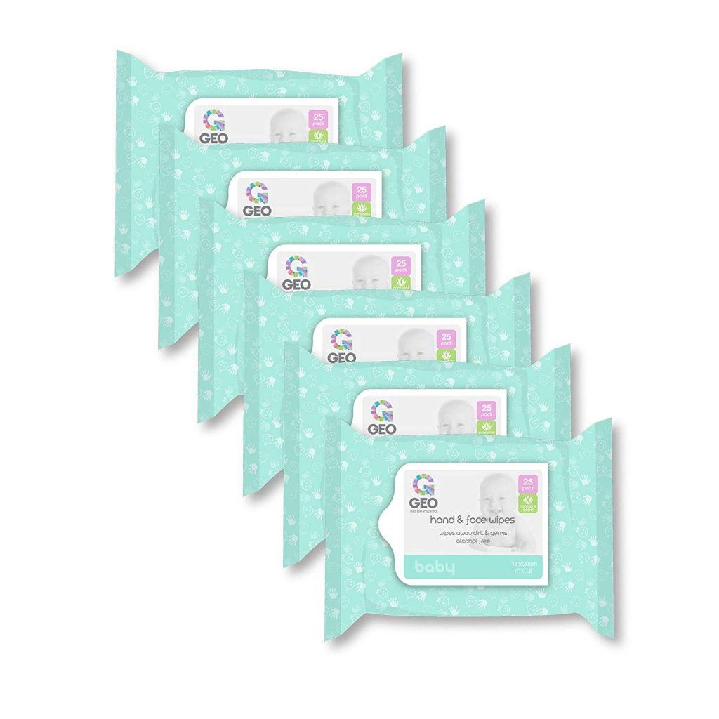 9. Baby Hand and Face Wipes by Geo