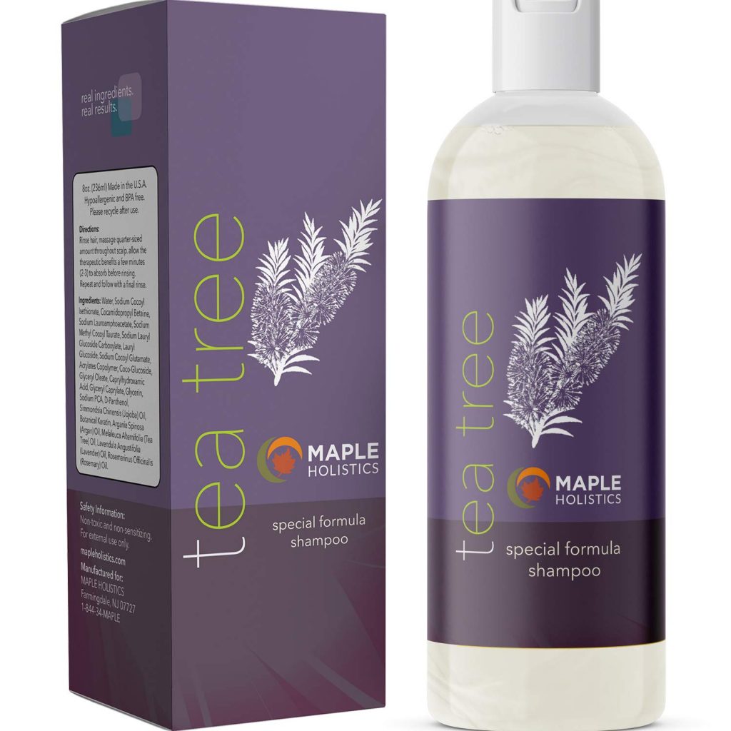 4. Pure Tea Tree Oil Shampoo by Maple Holistics