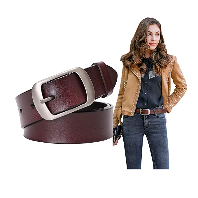 4. SUOSDEY Fashion Womens Leather Belts