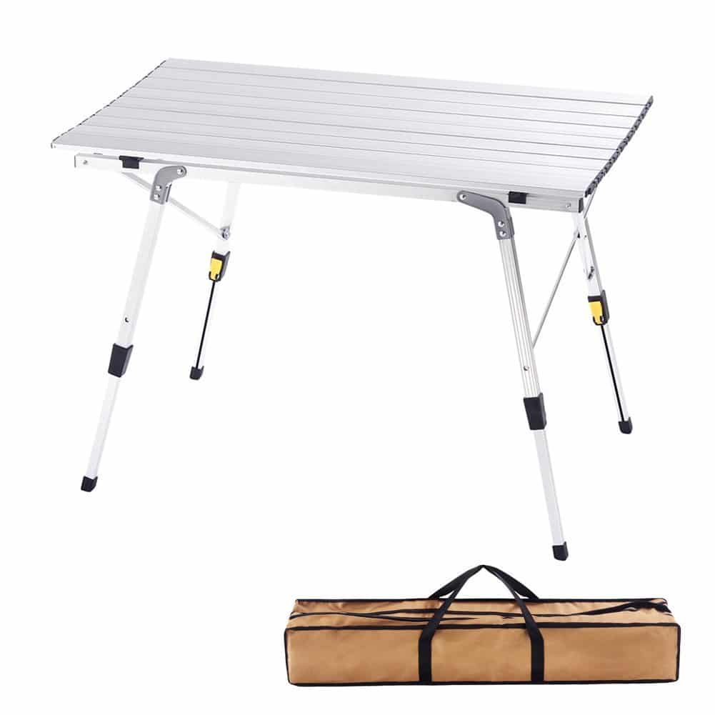 8. CampLand Aluminum Table Height