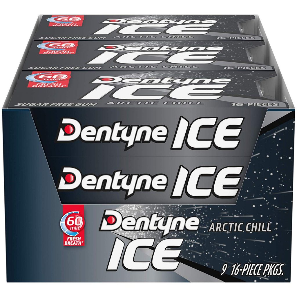 10. Dentyne Ice Sugar Free Gum, Arctic Chill Flavor: