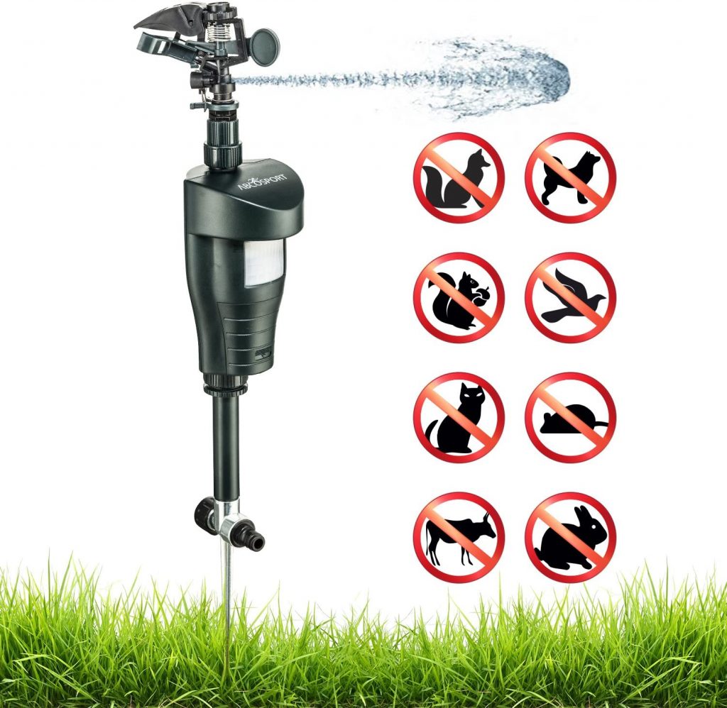 4. Activated Motion Sensor Water Sprinkler Animal Repellent