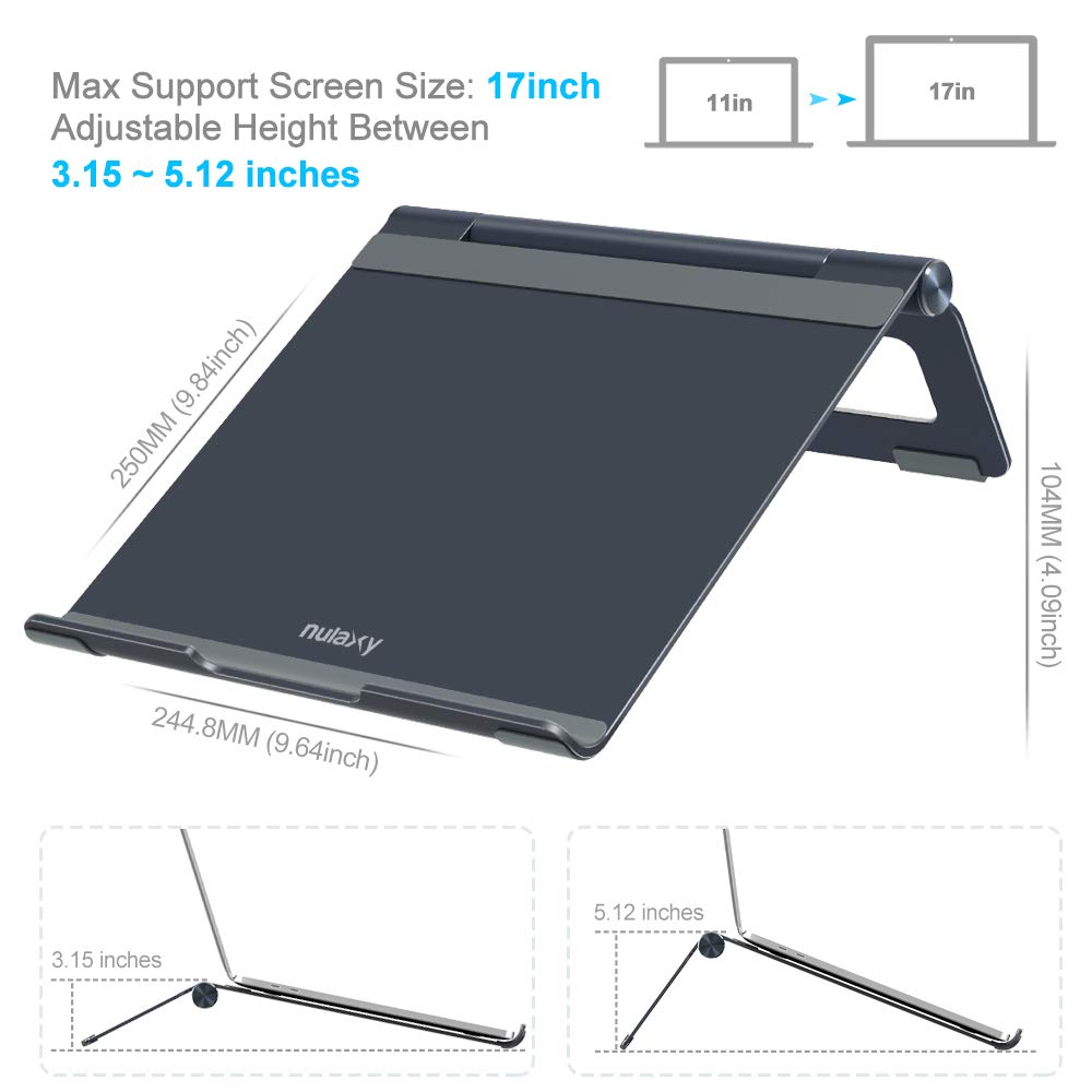 9. Nulaxy Adjustable Laptop Stand