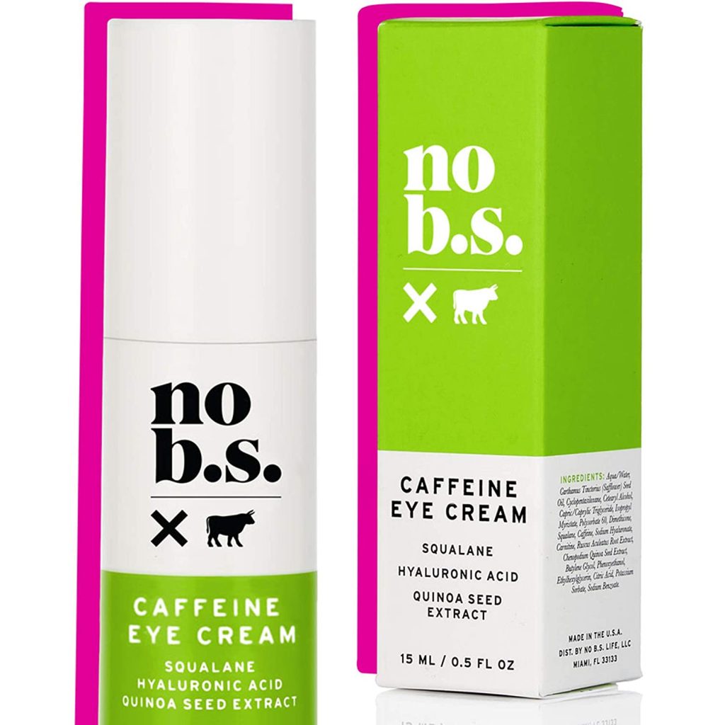 6. No B.S. Caffeine Eye Cream