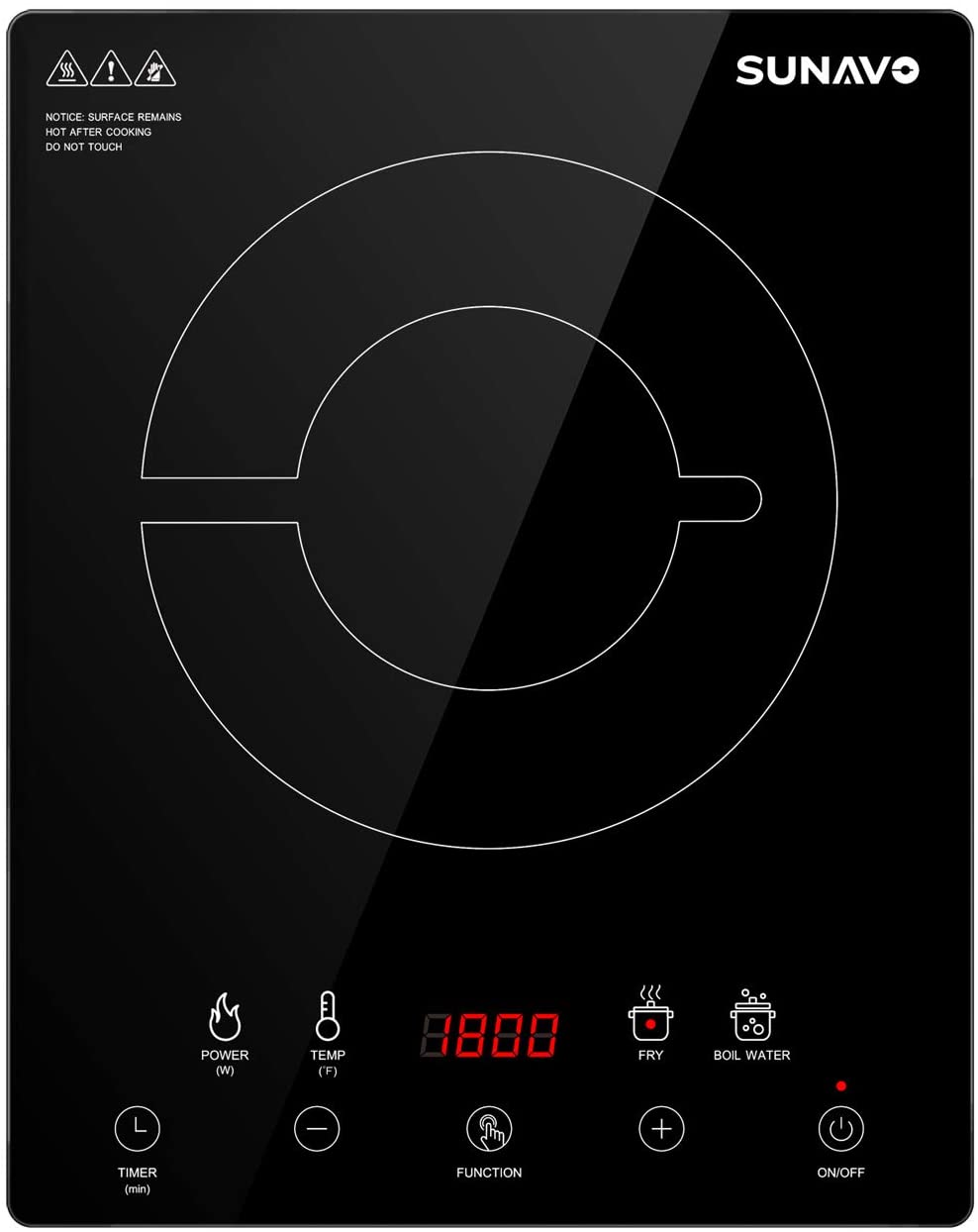 7. SUNAVO Portable Induction Cooktop