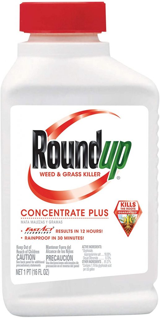 2. Roundup Concentrate Plus Weed & Grass Killer