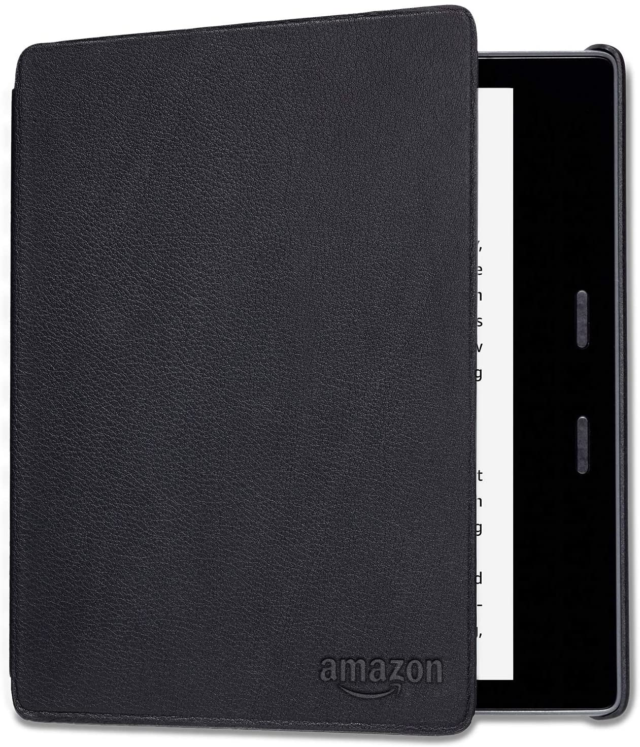 3. Black Kindle Oasis Leather Cover