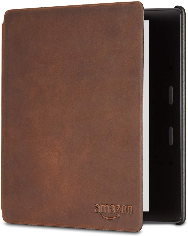 8. Amazon Kindle Oasis Premium Leather Cover