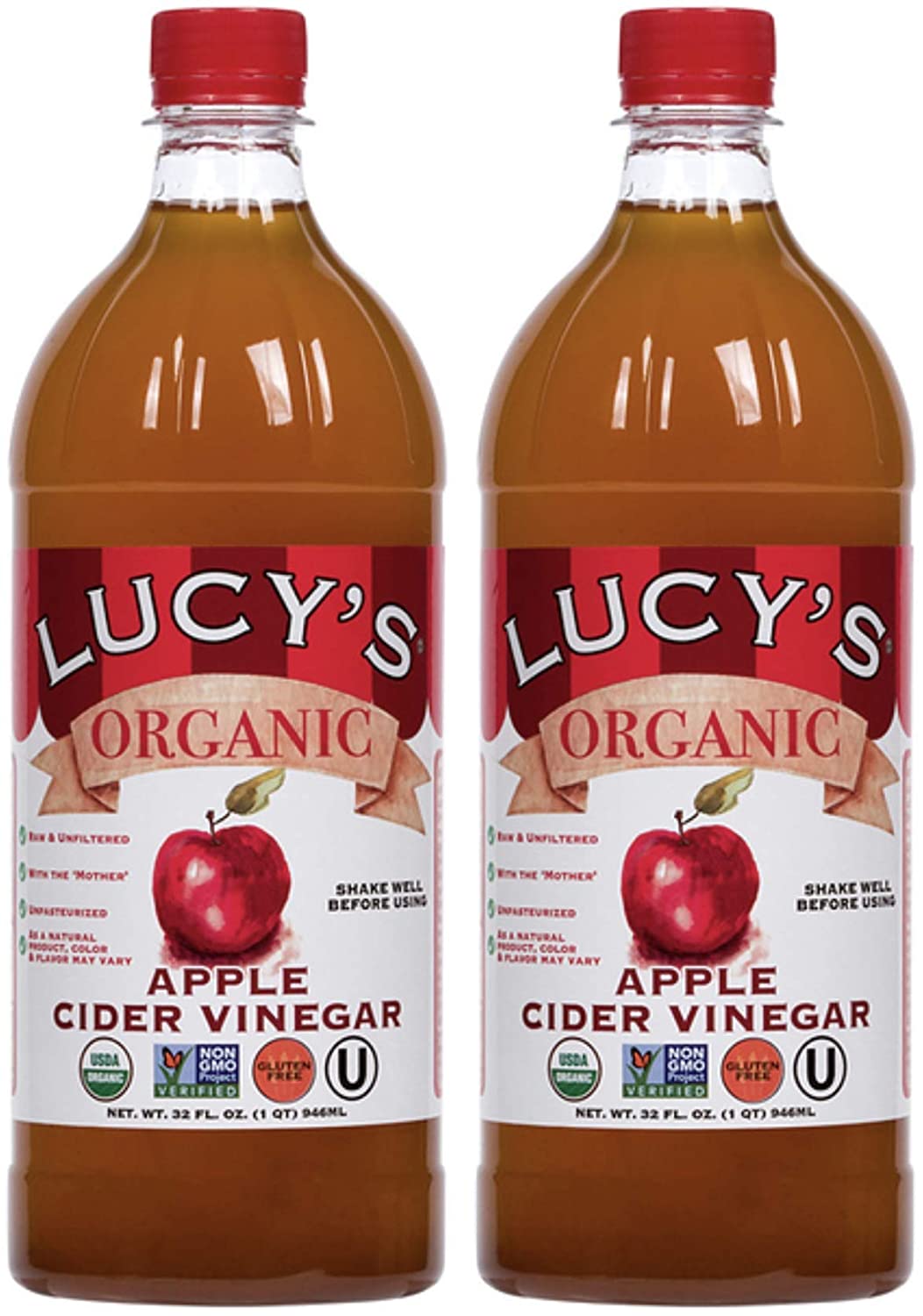 10. Lucy's USDA Organic Raw Apple Cider Vinegar