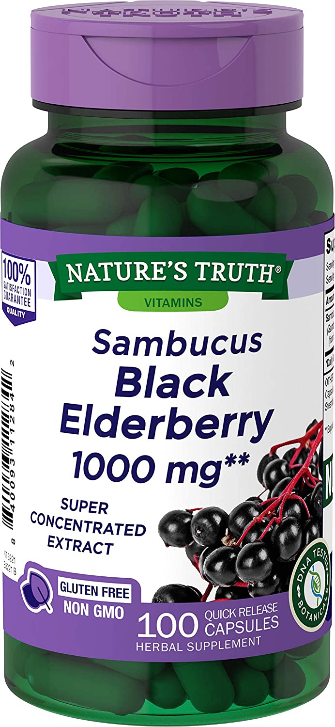 4. Black Elderberry Capsules by Nature's Truth