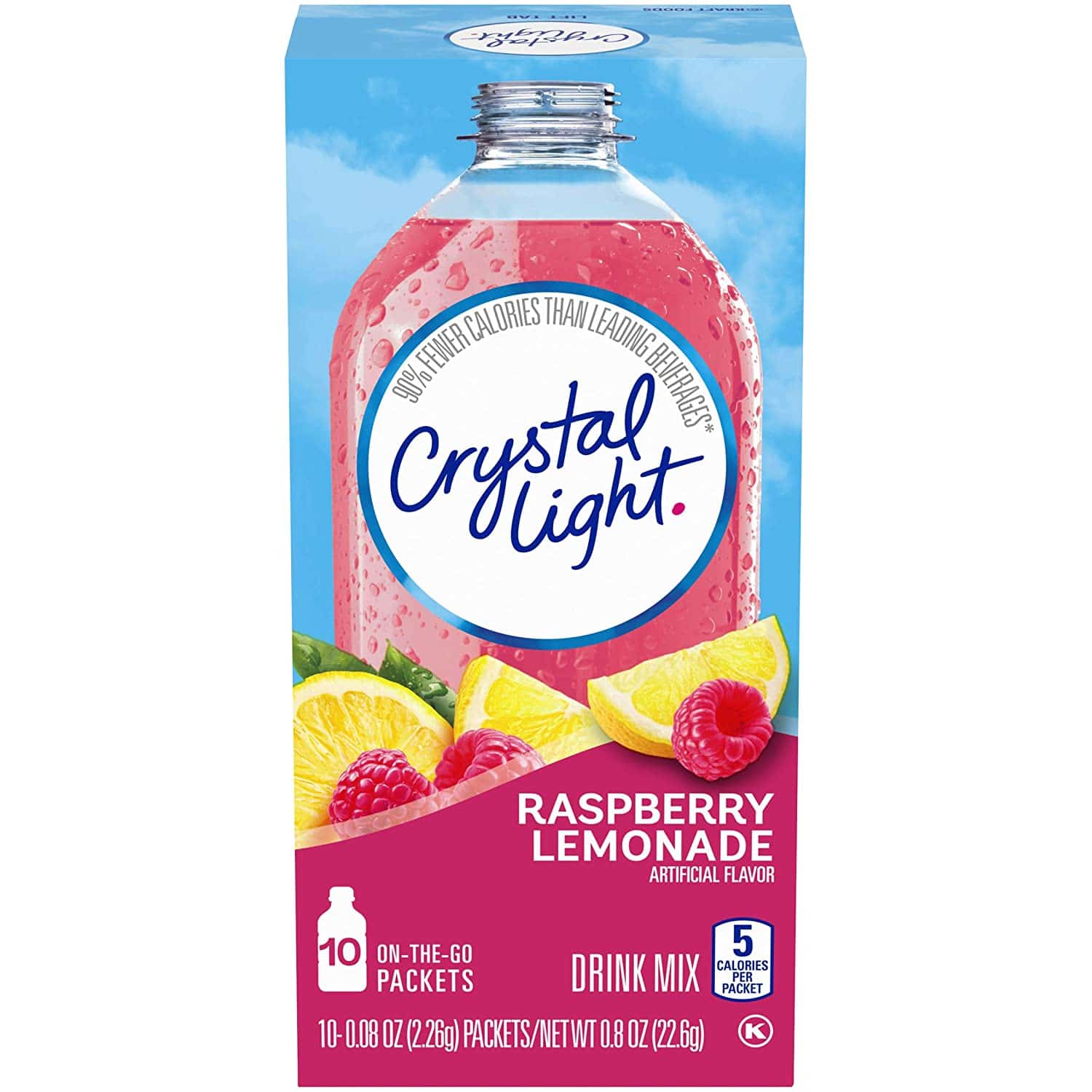 7. Crystal Light Raspberry Lemonade Drink Mix