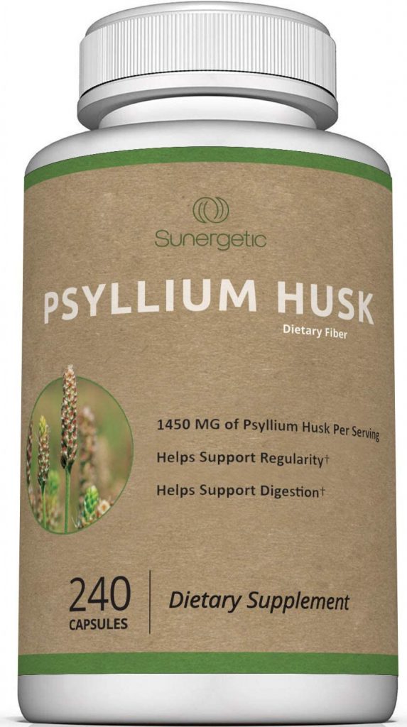 3. Sunergetic Premium Psyllium Husk Capsules