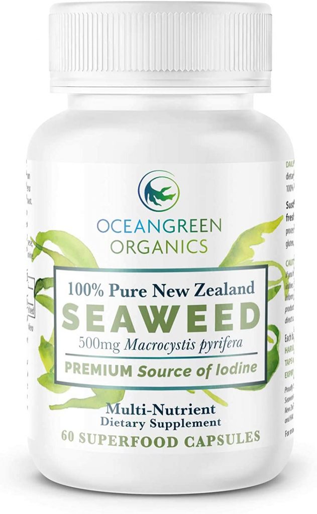6. Oceangreen Organics Seaweed Kelp Supplements