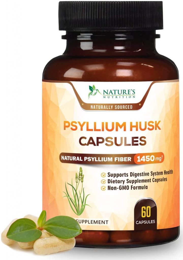 8. Nature's Nutrition Psyllium Husk Capsules