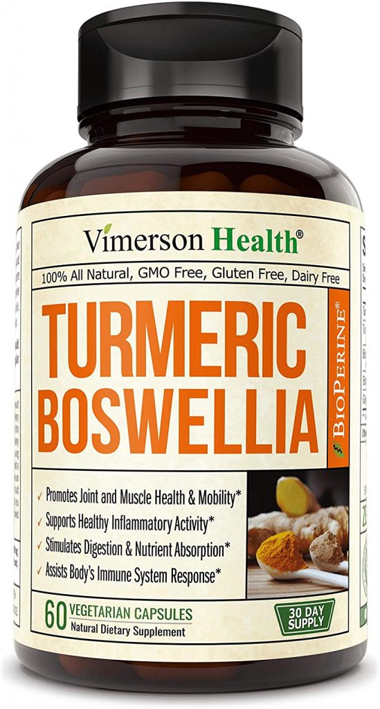4. Vimerson Health Turmeric Curcumin with Boswellia