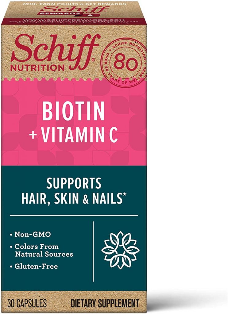 8. Schiff Biotin & Vitamin C Capsules