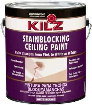 10. KILZ Color-Change Stain Blocking Interior Ceiling Paint