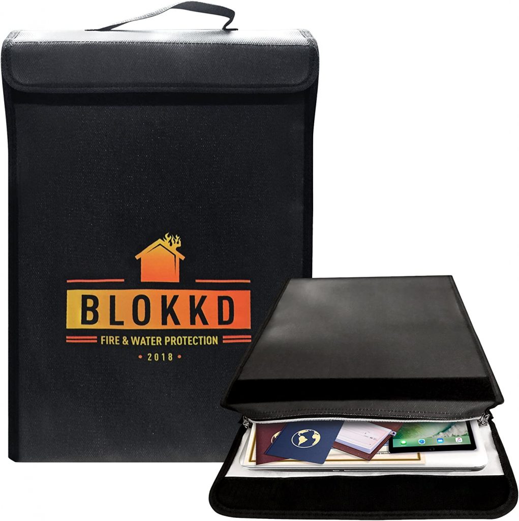 9. BLOKKD Fireproof Document Bag