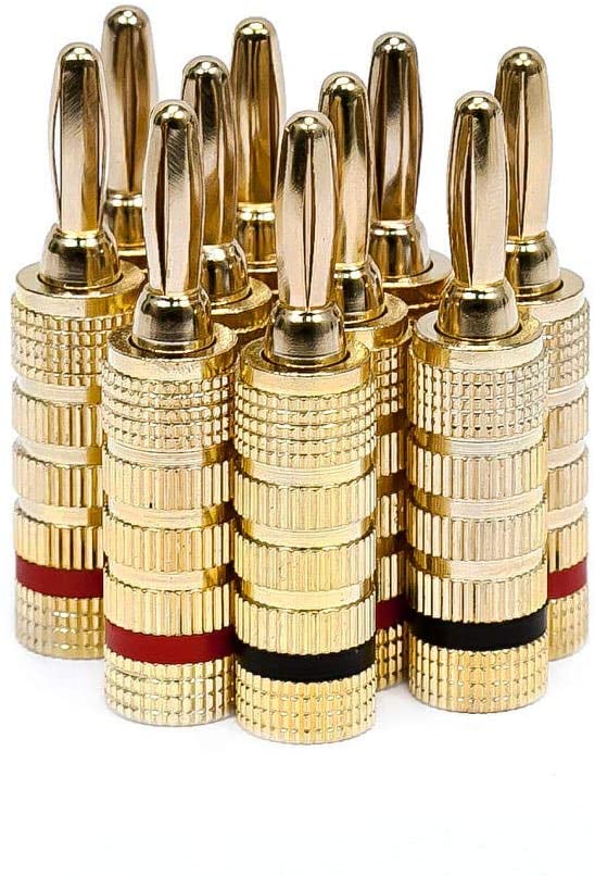 <strong>9. Monoprice 109436 Gold Plated Speaker Banana Plugs</strong>