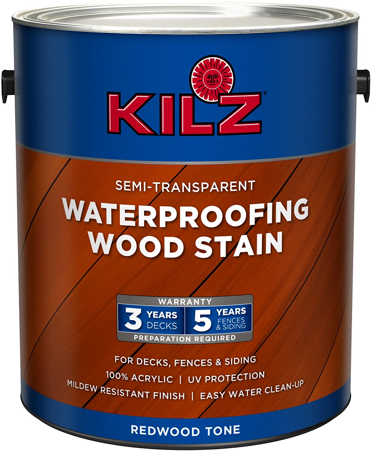 <strong>6. KILZ L832211 Exterior Waterproofing Wood Stain</strong>