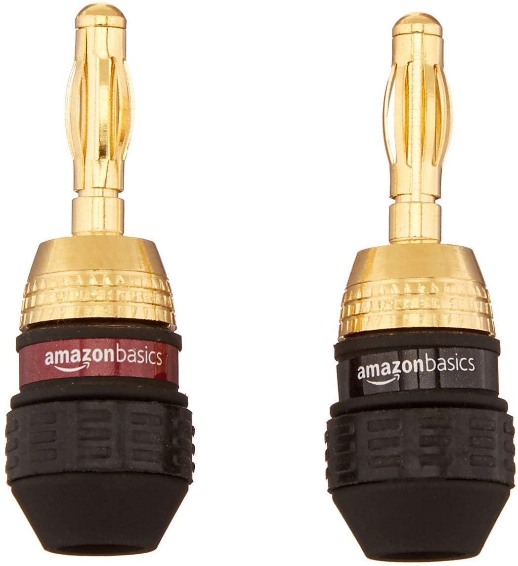 <strong>6. AmazonBasics Speaker Connector Banana Plugs</strong>