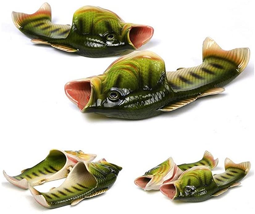 2. BING RUI CO Fish Slippers