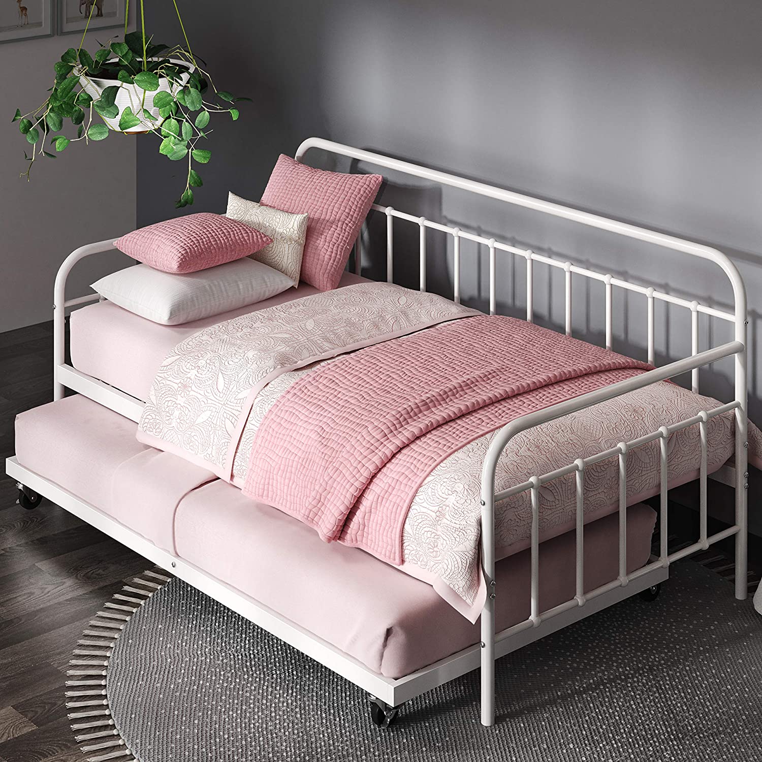 4. Zinus Florence Twin Daybed and Trundle Set