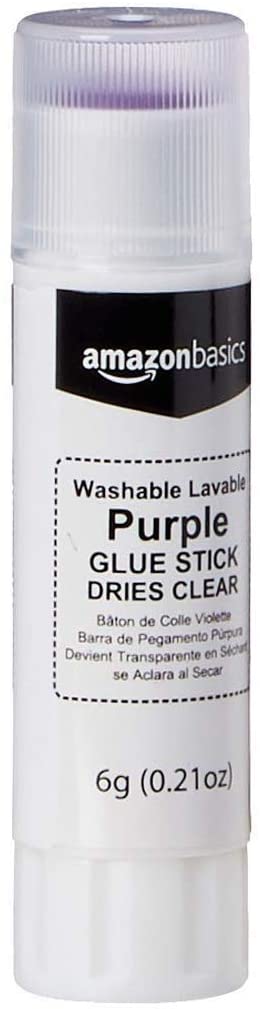 3. AmazonBasics Purple School Glue Sticks