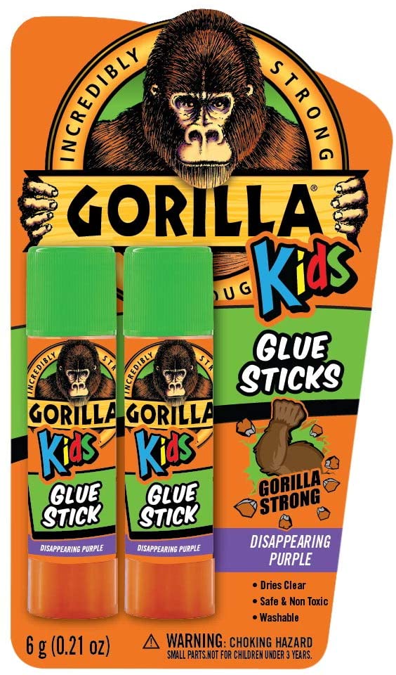 6. Gorilla Disappearing Purple Glue Sticks