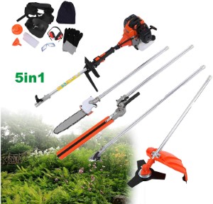 <strong>9. TryE 52cc 5 in 1 Brush Cutter Grass Hedge String Trimmer</strong>