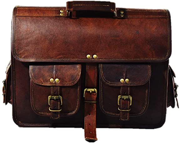 <strong>5. Urban Dezire Men's Leather Laptop Satchel Briefcase Messenger Bag</strong>