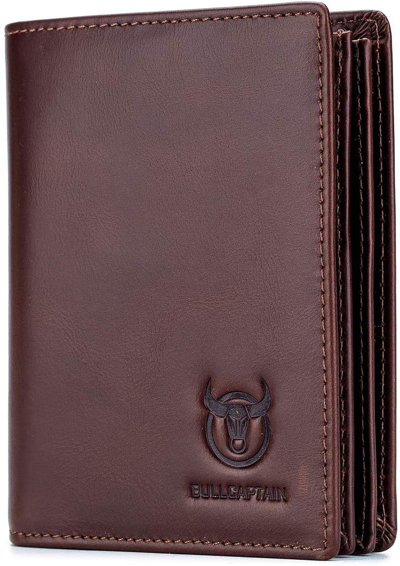 <strong>6. Bullcaptain Large Capacity Genuine Leather</strong>