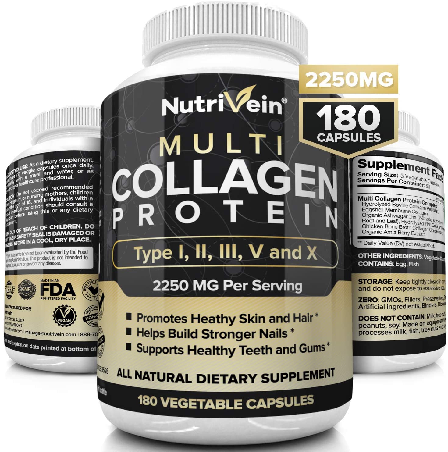 6. Nutrivein Multi Collagen Pills