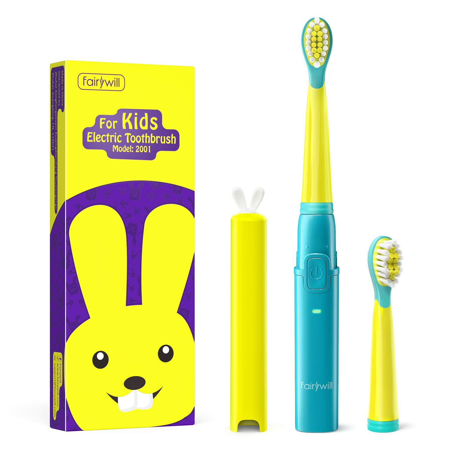 9. Fairywill Rechargeable Kids Sonic Electric Toothbrush