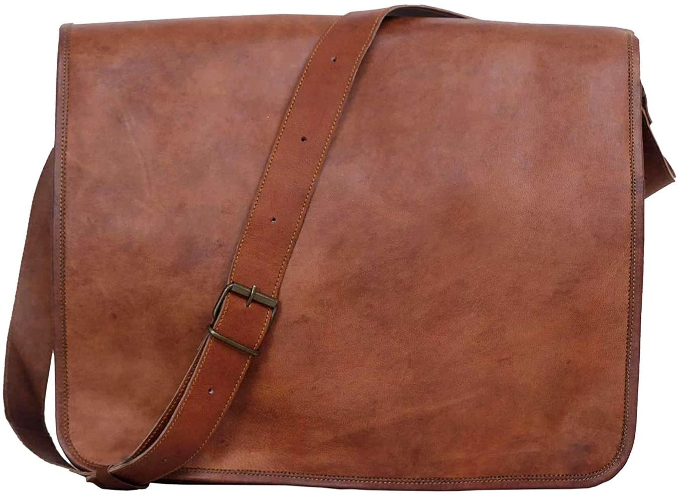 <strong>1. KPL 18 INCH Leather Laptop bag handmade messenger bags</strong>