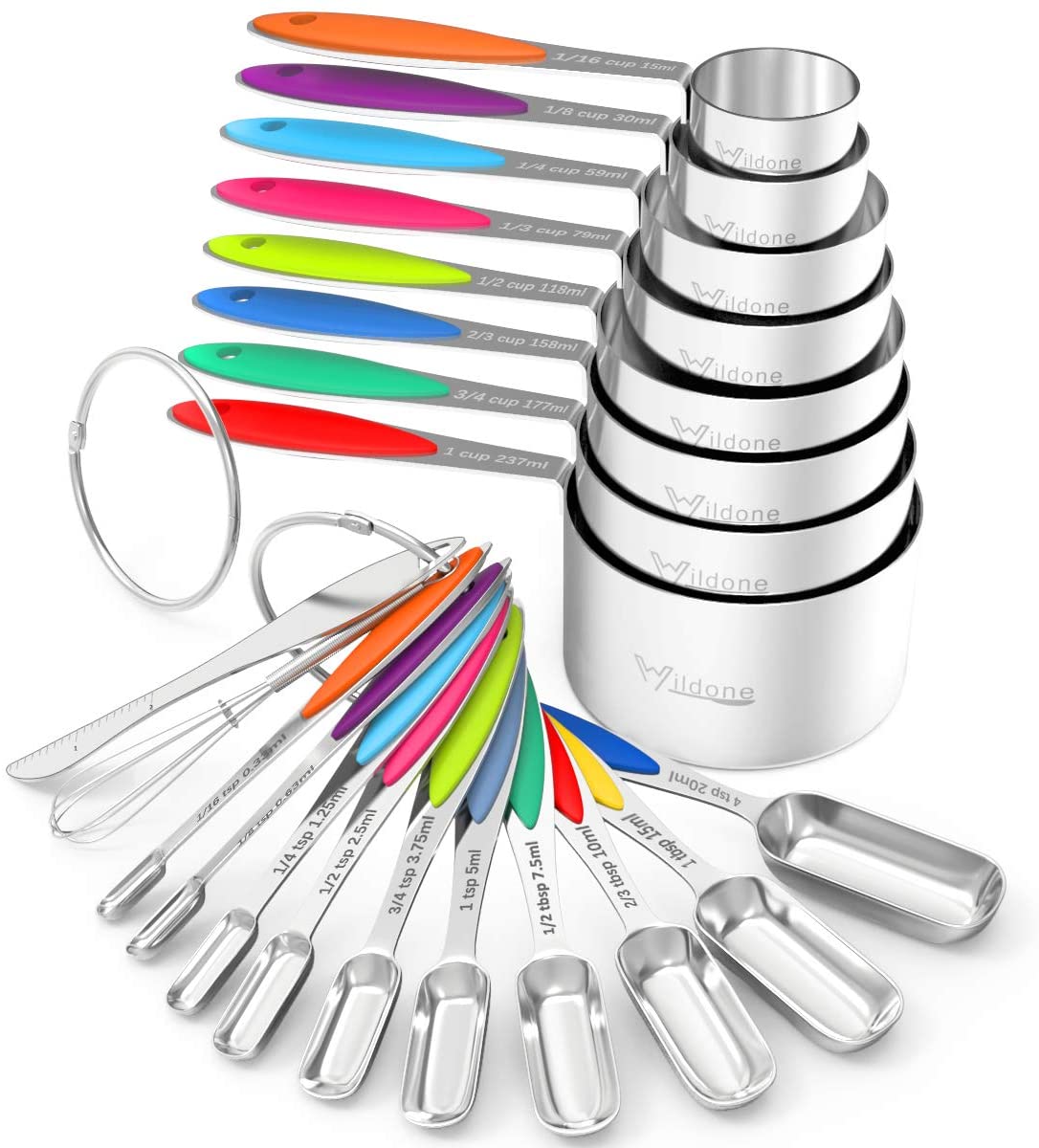 6. Wildone Measuring Cups and Spoons