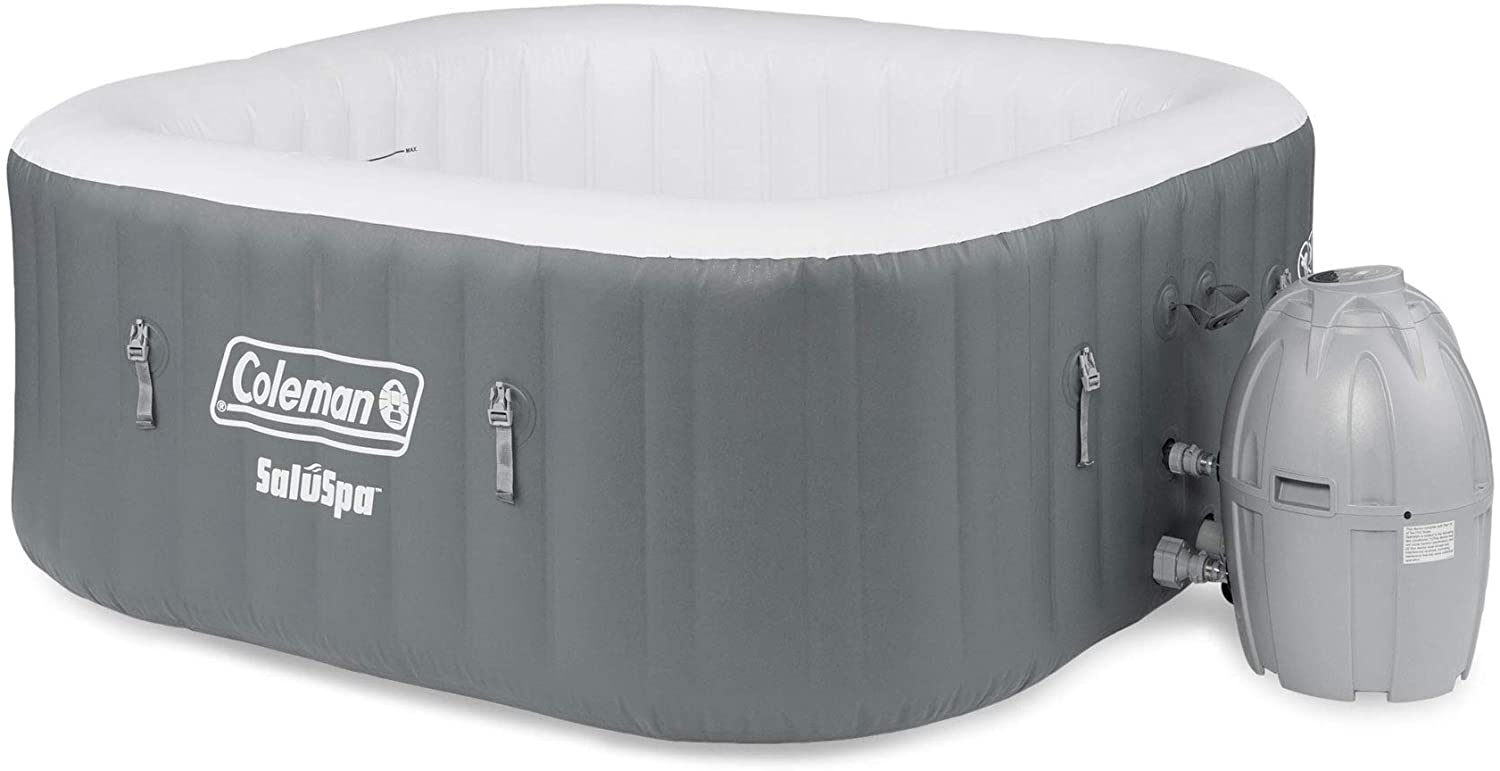 3. Coleman SaluSpa Inflatable Outdoor Square Hot Tub