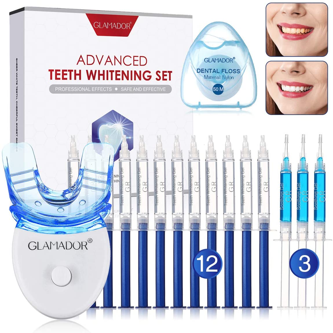 9. GLAMADOR Teeth Whitening Kit