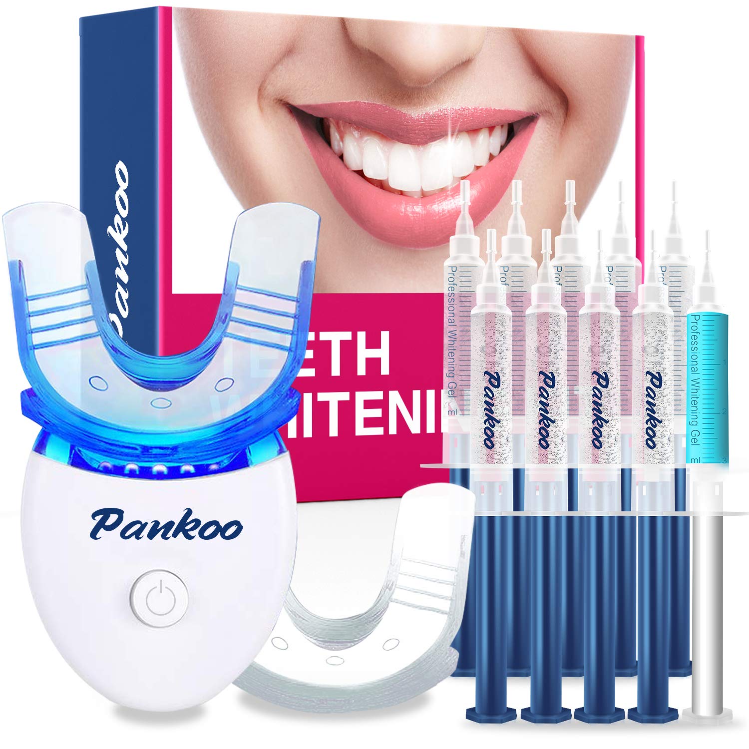 8. Pankoo Teeth Whitening Kit with LED Light