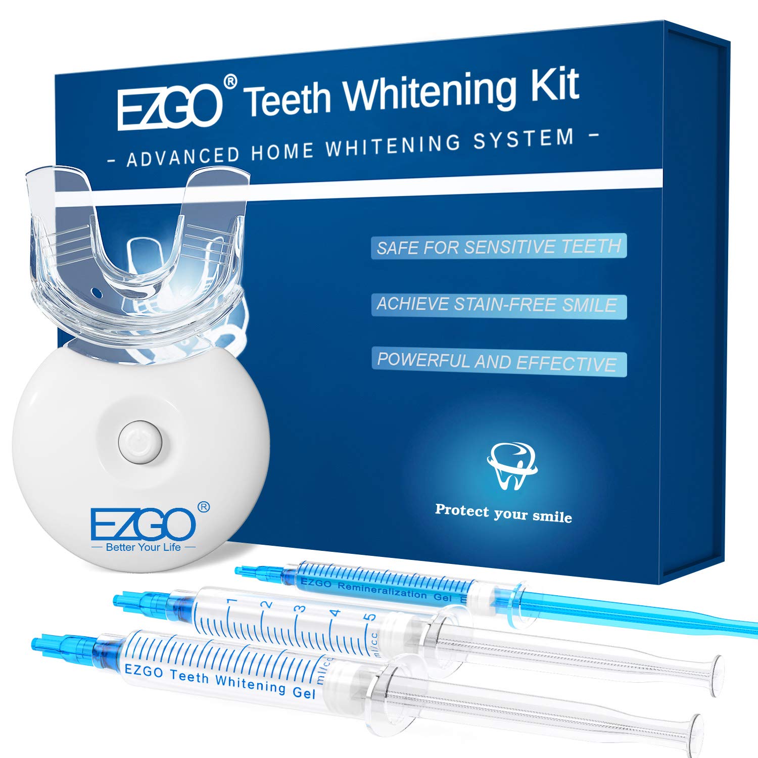 7. EZGO Teeth Whitening Kit with LED Light